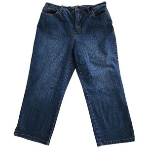 Gloria Vanderbilt Dark Blue Cropped Jeans SZ 6